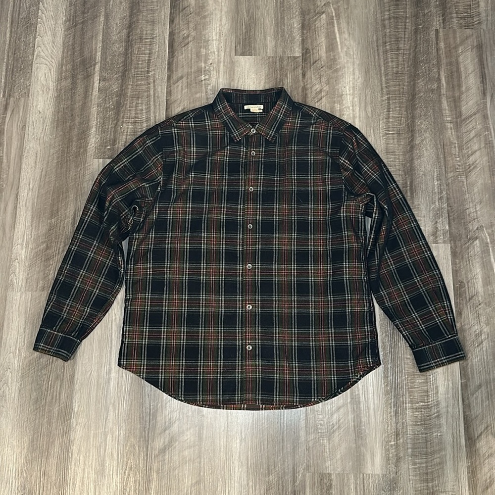Carbon2Coblalt Corduroy Plaid Long Sleeve Button Down - Large - Picture 2 of 6